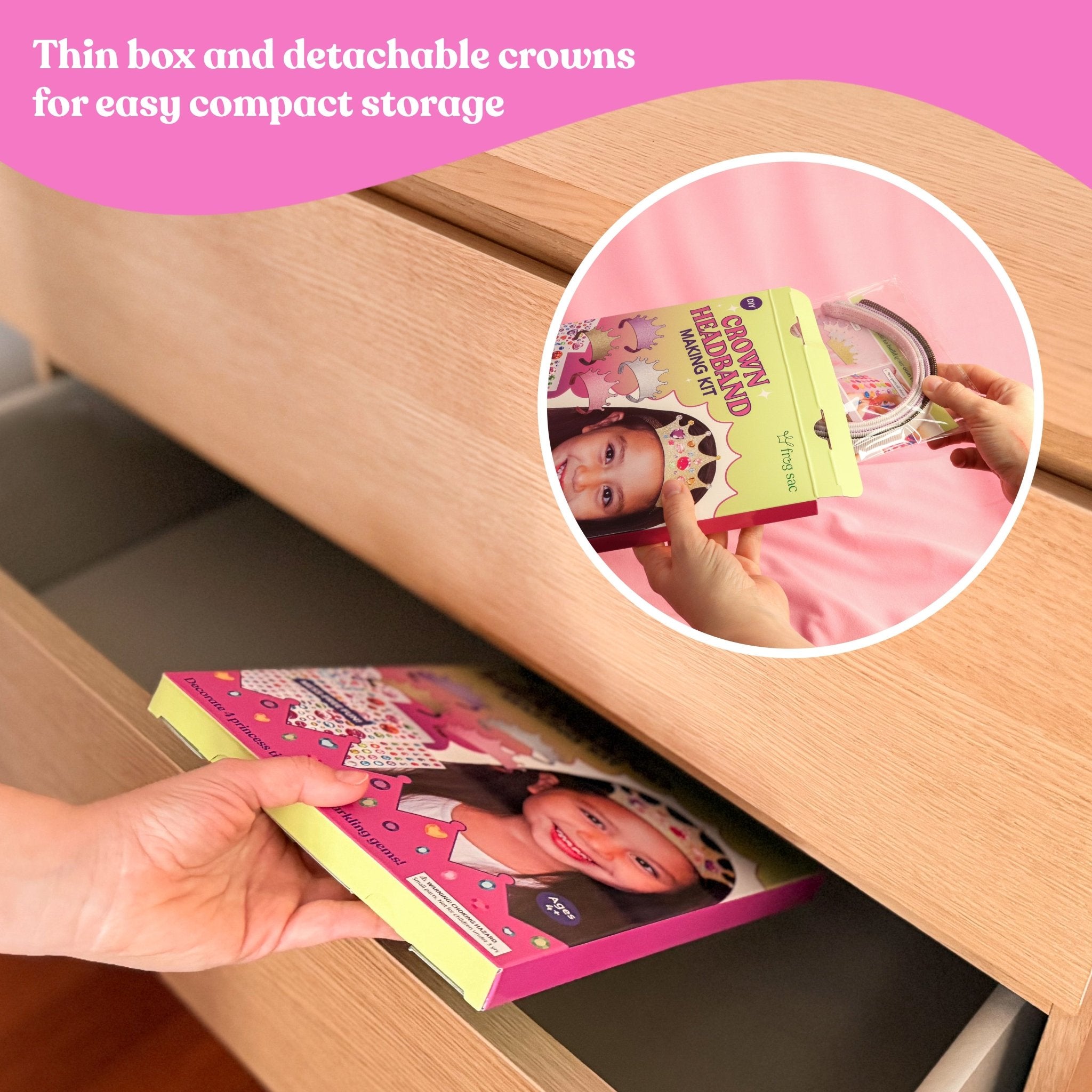 Tiara Crown Headband Making Kit - DIY Craft for Kids - FROG SAC