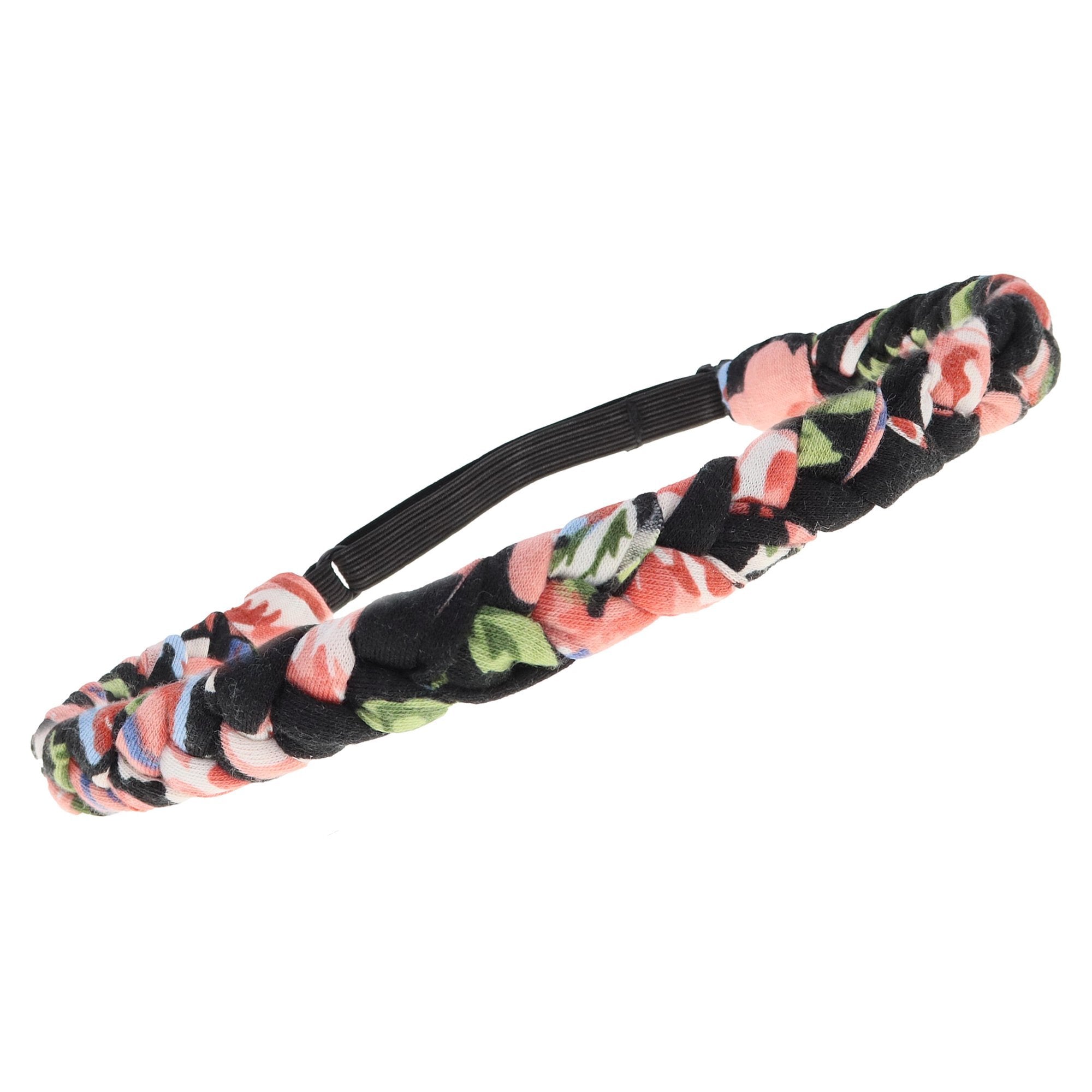Adjustable Floral Braided Headband - FROG SAC