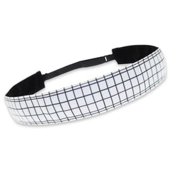 Adjustable No Slip Black & White Headband - FROG SAC