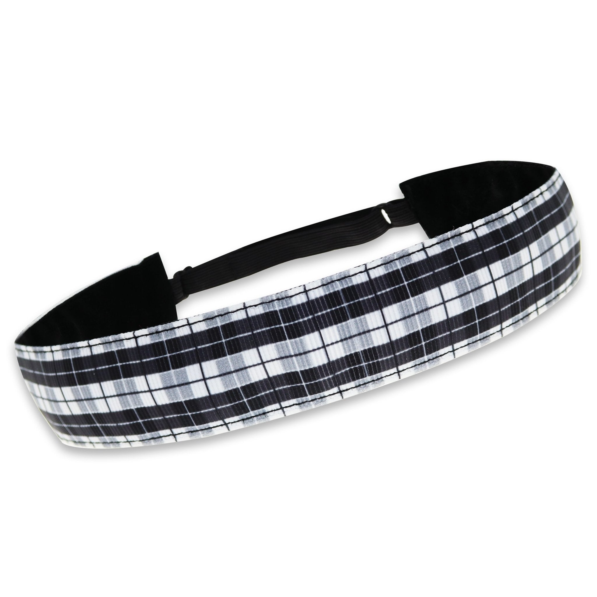 Adjustable No Slip Black & White Headband - FROG SAC