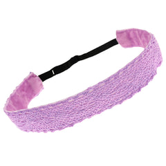Adjustable No Slip Crochet Lace Headband - FROG SAC