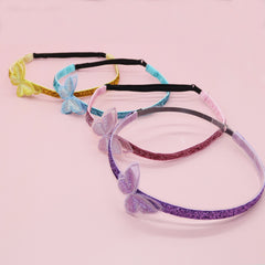 Adjustable No Slip Glitter Butterfly Headbands - 4 Pack - FROG SAC
