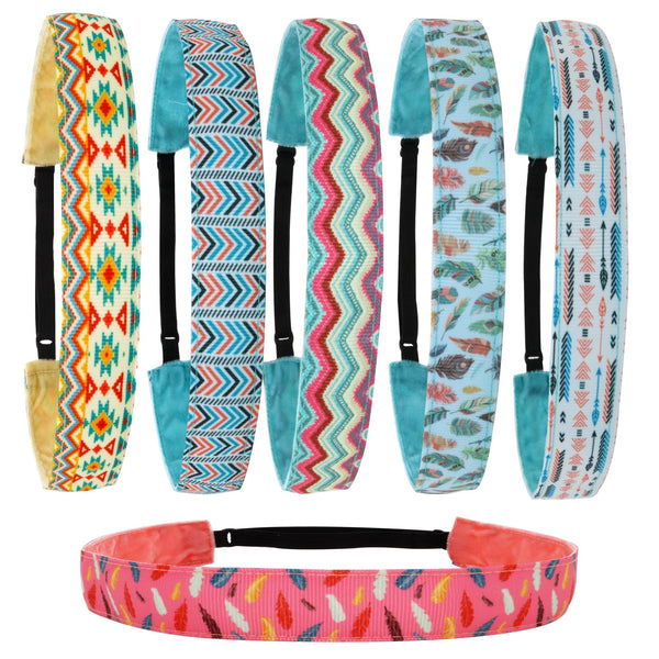 Adjustable Boho NonSlip Headbands