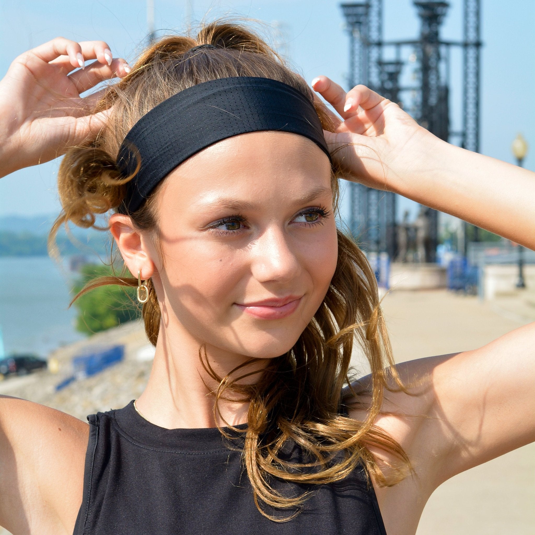 new non-slip elastic sport headbands motion