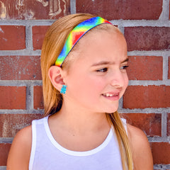 Adjustable No Slip Rainbow Zig Zag Headband - FROG SAC