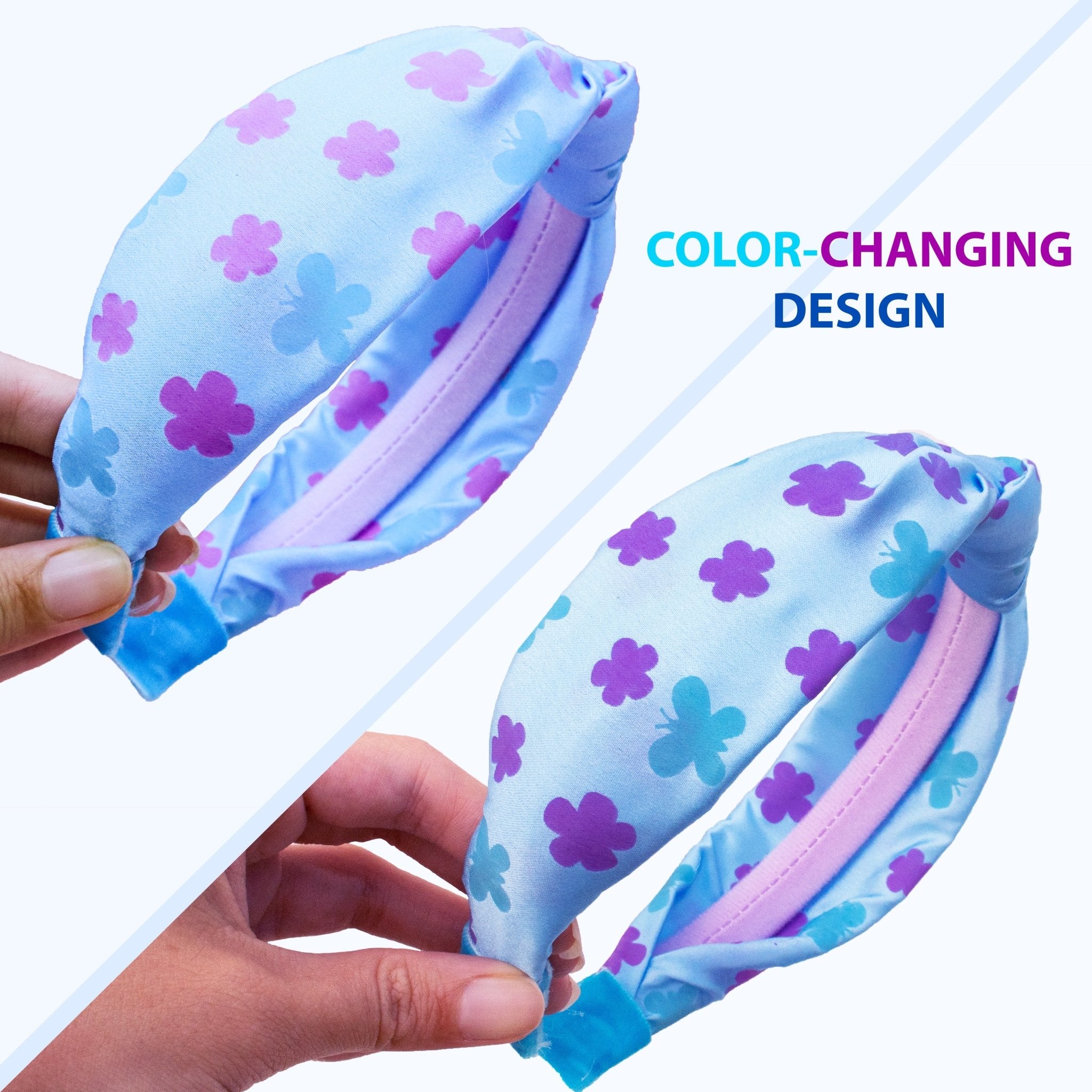 Color-Changing UV Ink Knot Headband - FROG SAC