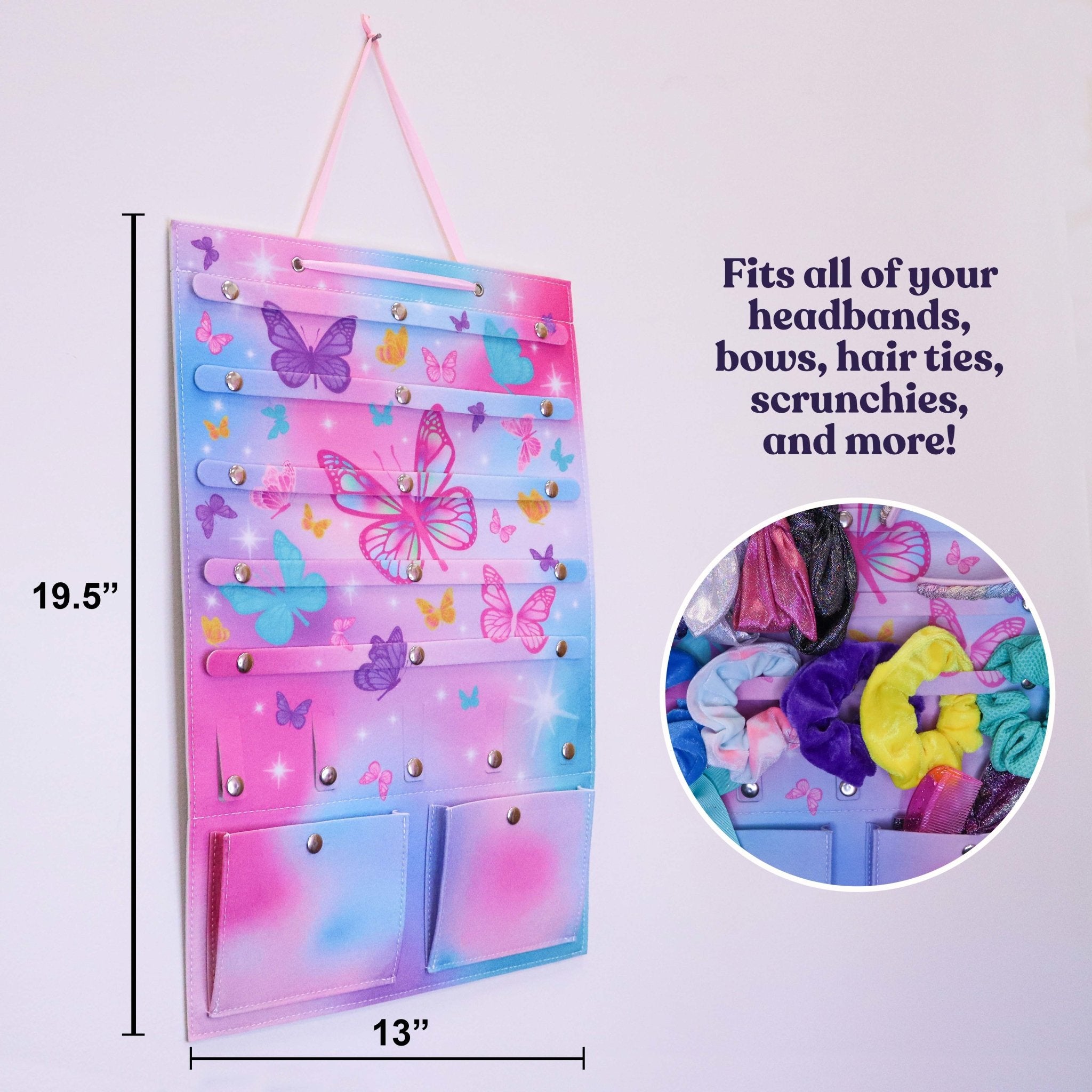 Hanging Butterfly Hair Accessories Organizer