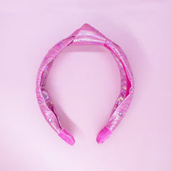 Iridescent Fabric Studded Knot Headband - FROG SAC
