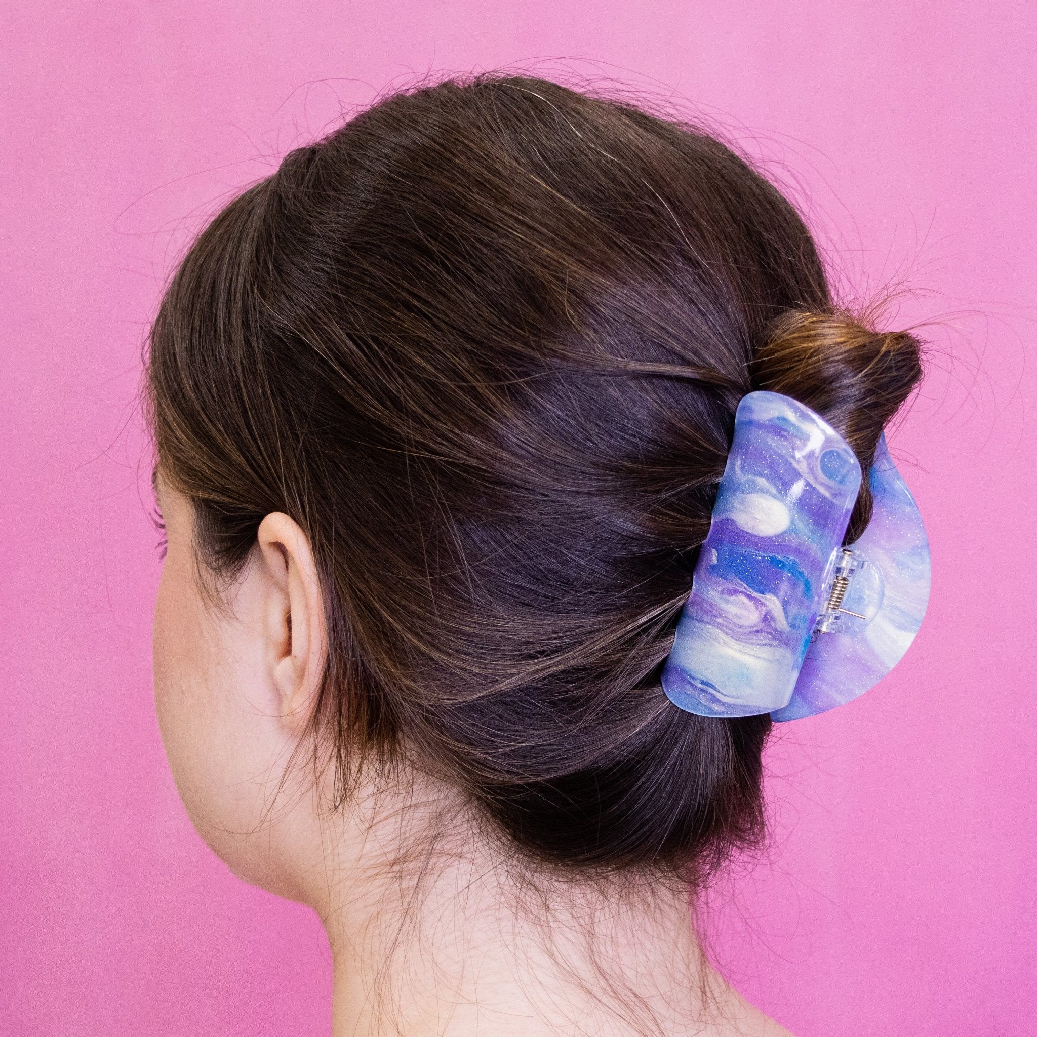 Medium Tie Dye Hair Claw - Cotton Candy - FROG SAC