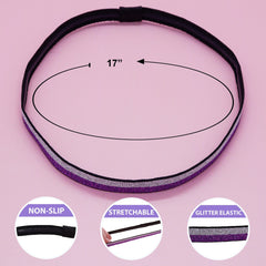 No Slip Elastic Tie Dye Sports Headbands - 5 Pack - FROG SAC