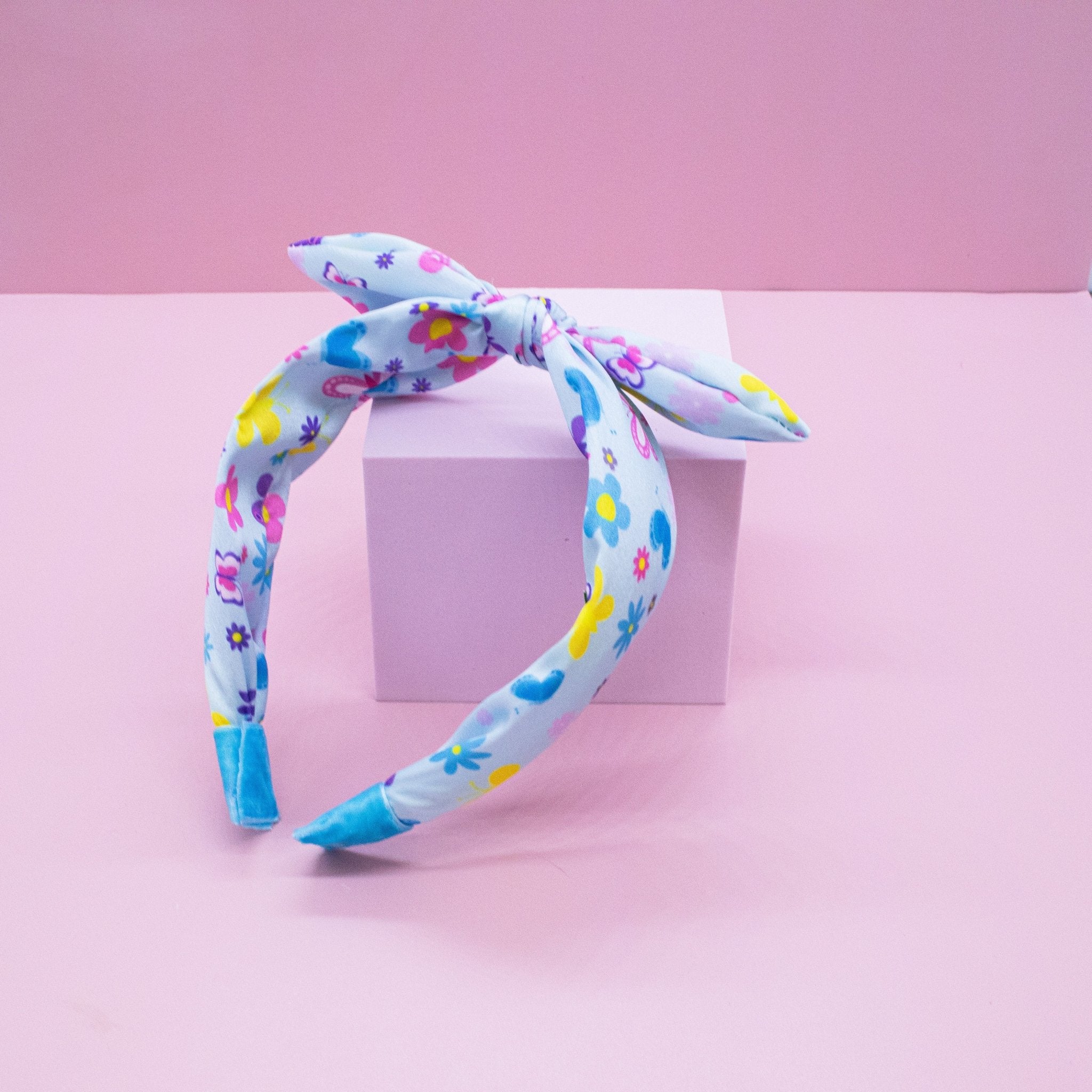 Silky Knotted Bow Headband - FROG SAC