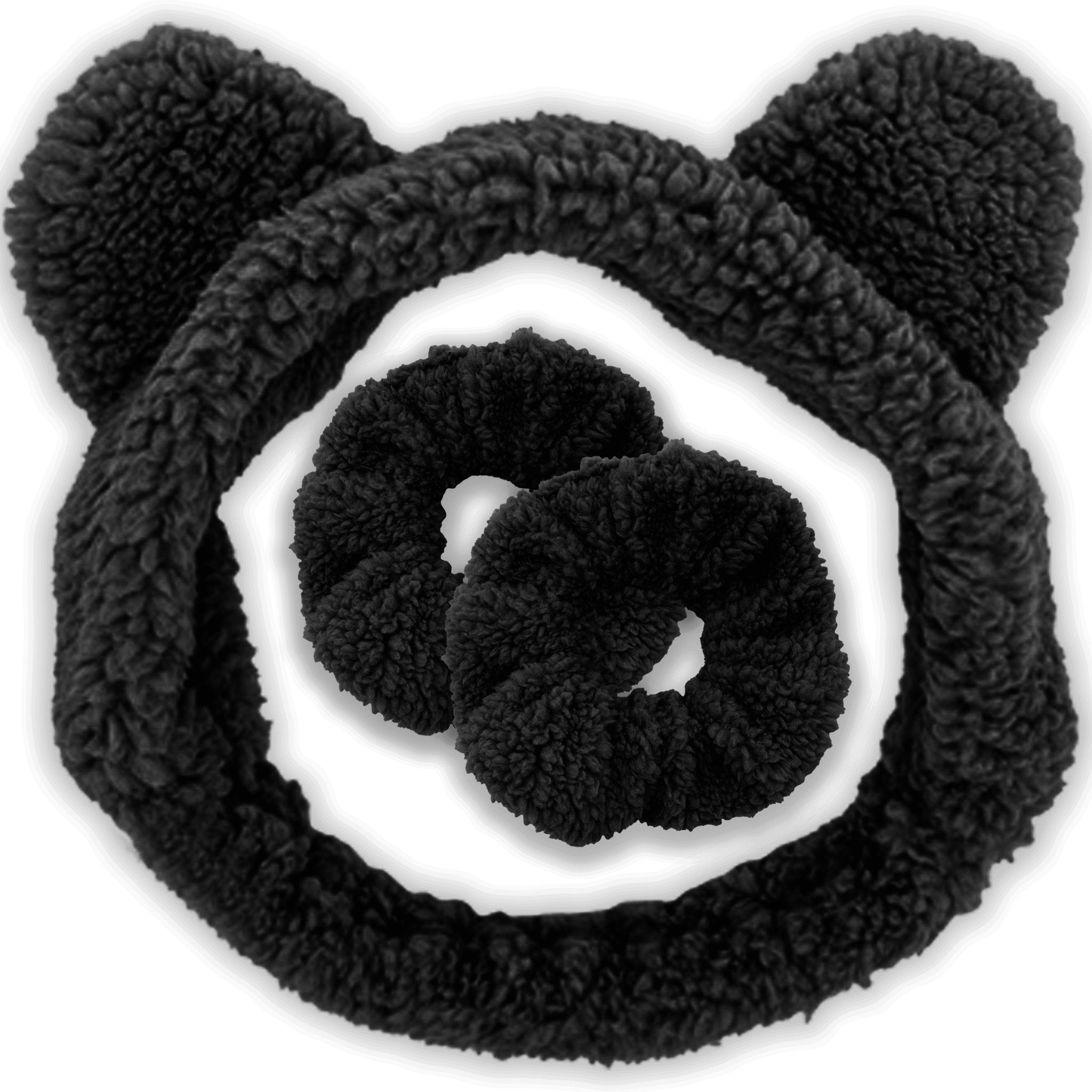 Teddy Bear Ear Spa Headband and Scrunchie Wristbands - FROG SAC