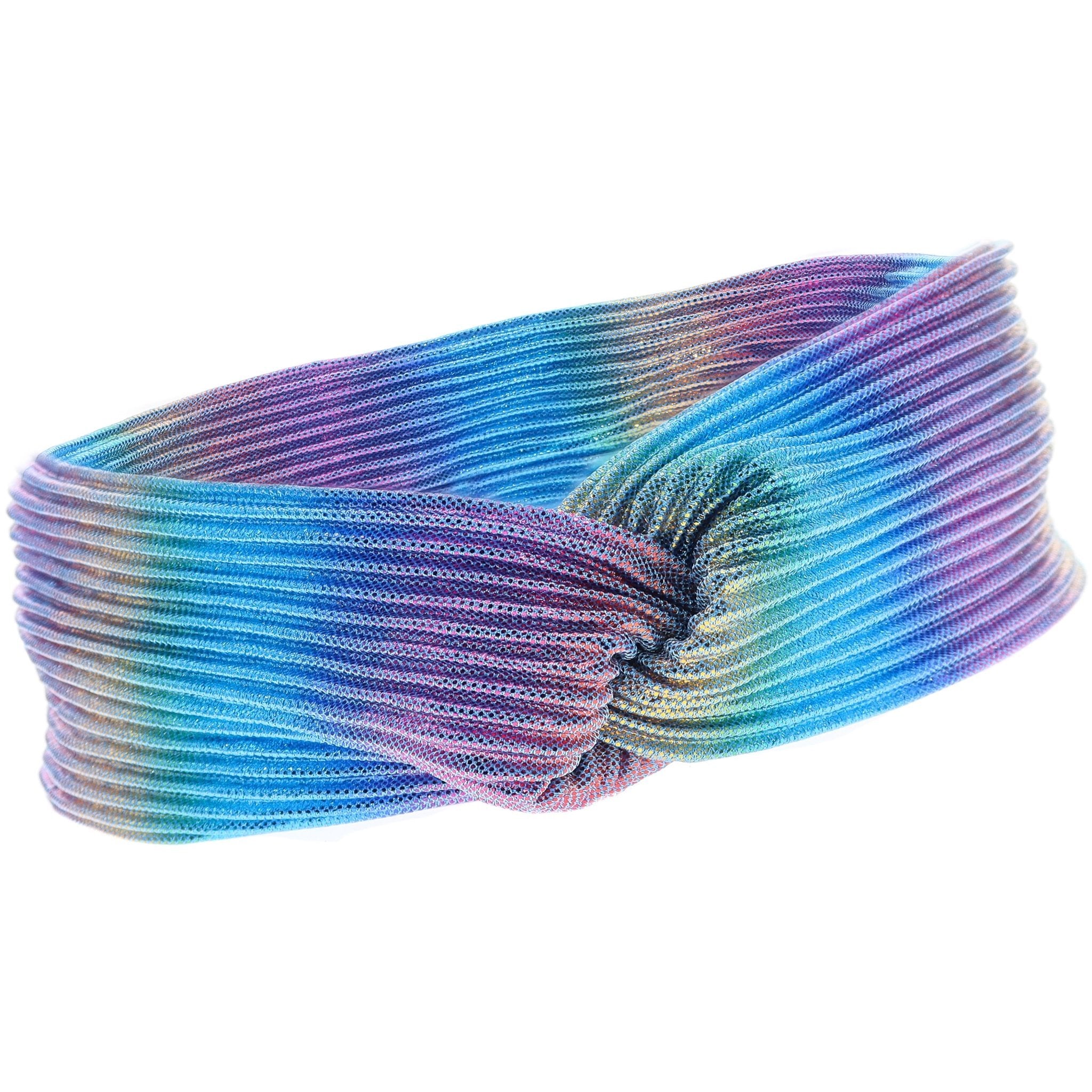 Wide Pleated Knot Headband - FROG SAC