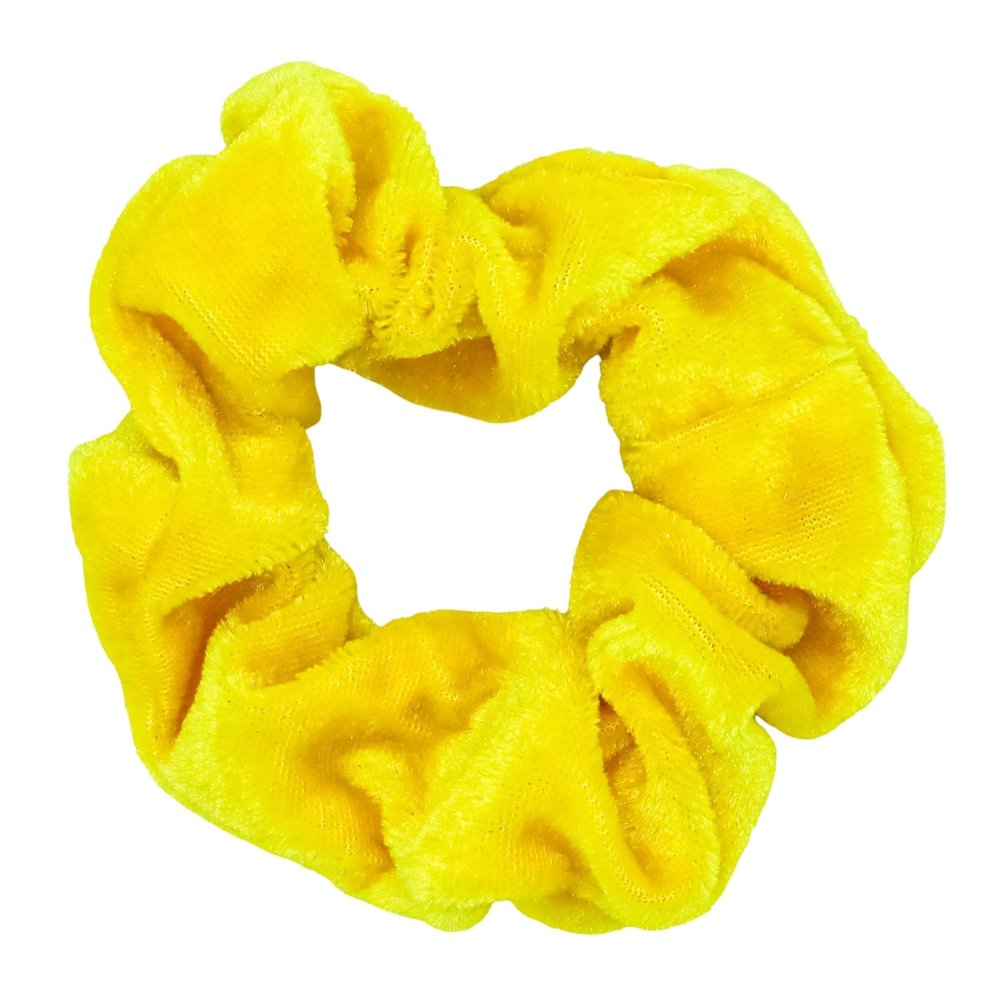 Yellow Velvet Scrunchie - FROG SAC